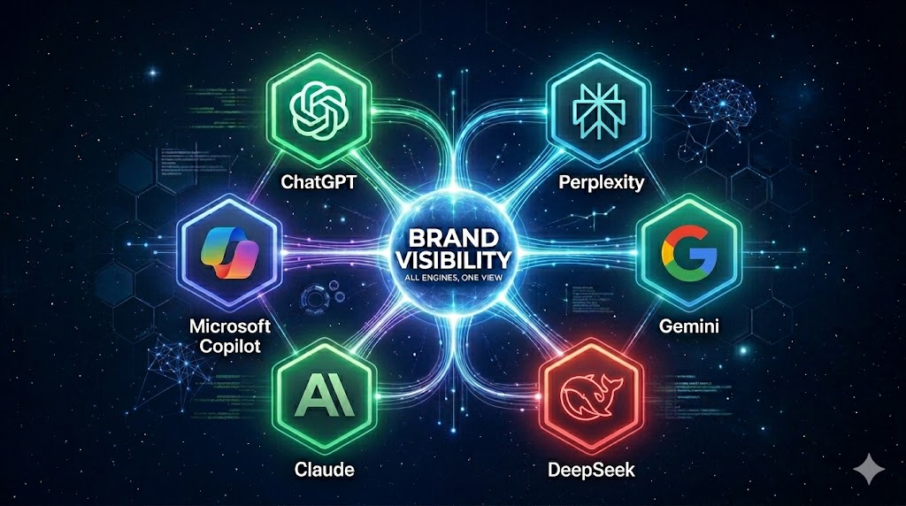 ChatGPT and Perplexity Are Just the Beginning — Track Your Brand Across Claude, Gemini, DeepSeek, and Copilot