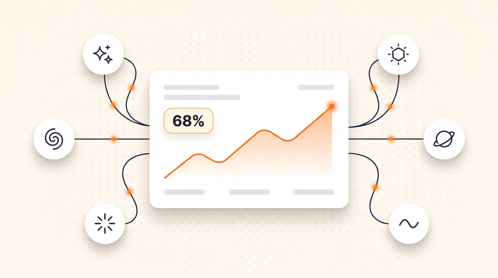 Dashboard tracking brand visibility across ChatGPT, Gemini, Perplexity and Claude